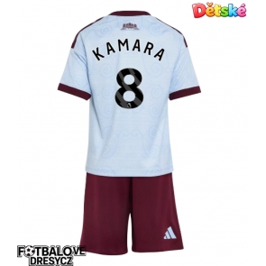 Aston Villa Boubacar Kamara #8 Dětské Alternativní dres komplet 2026-27 Krátký Rukáv (+ trenýrky)